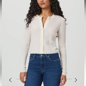 Paige - Acqua Cashmere Cardigan in Ivory